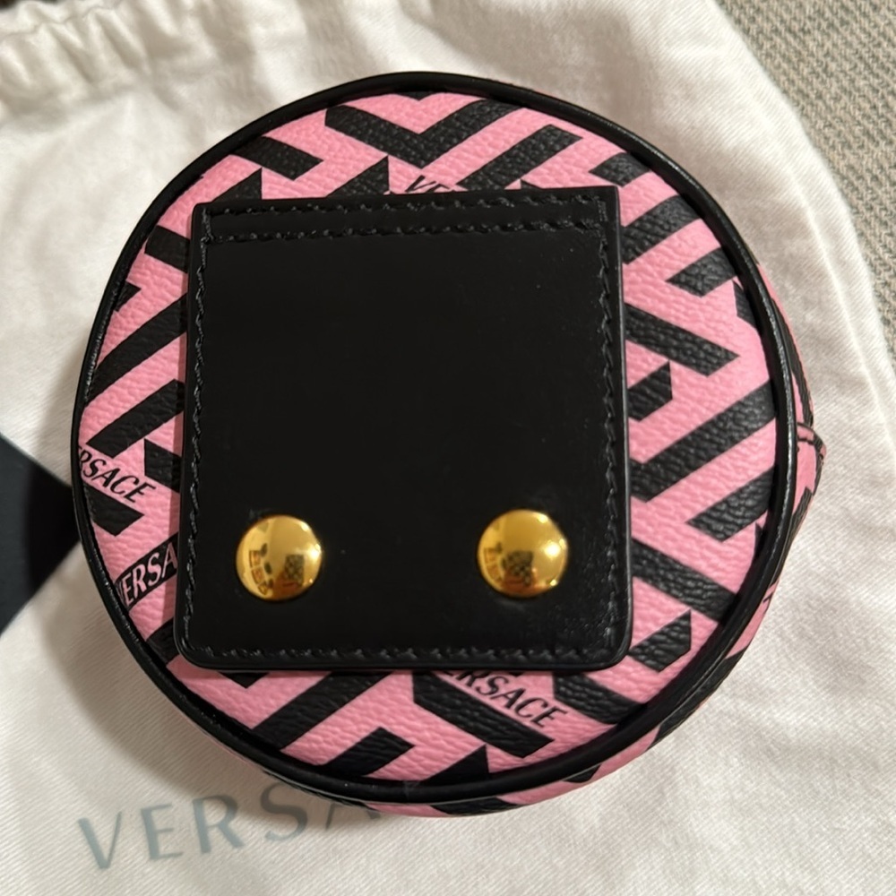 Versace Blue and White Round Mini Bag - Picture 6 of 7